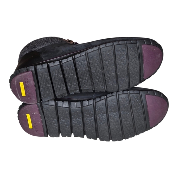 Cole Haan Women’s ZERØGRAND Waterproof Hiker Boots Black Leather Suede 9.5B - Picture 11 of 14